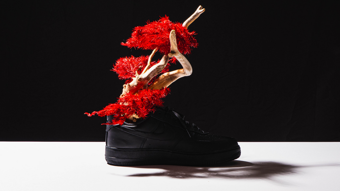 【深紅】Japanese Bonsai Art  – Supreme×Nike Air Force1【黒】