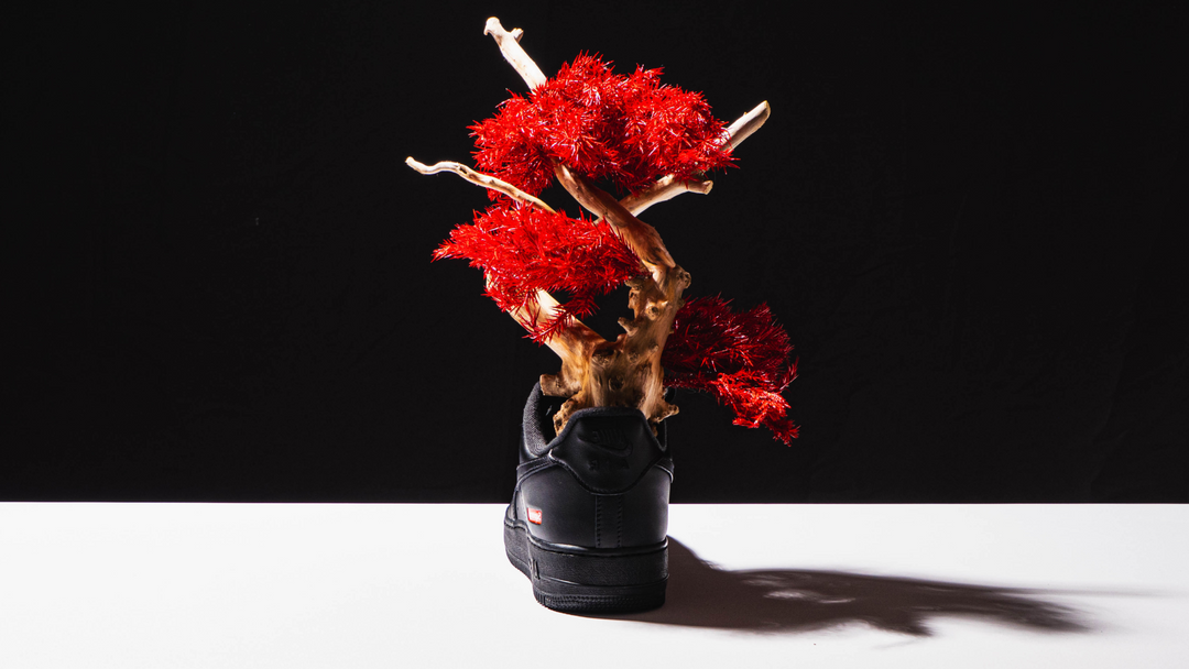 【深紅】Japanese Bonsai Art  – Supreme×Nike Air Force1【黒】