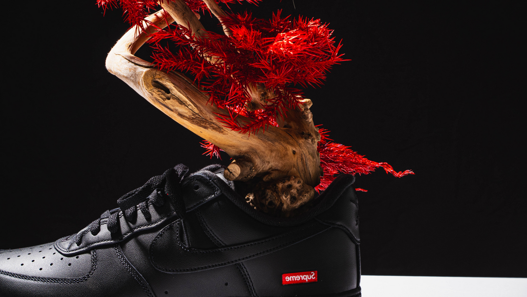 【深紅】Japanese Bonsai Art  – Supreme×Nike Air Force1【黒】