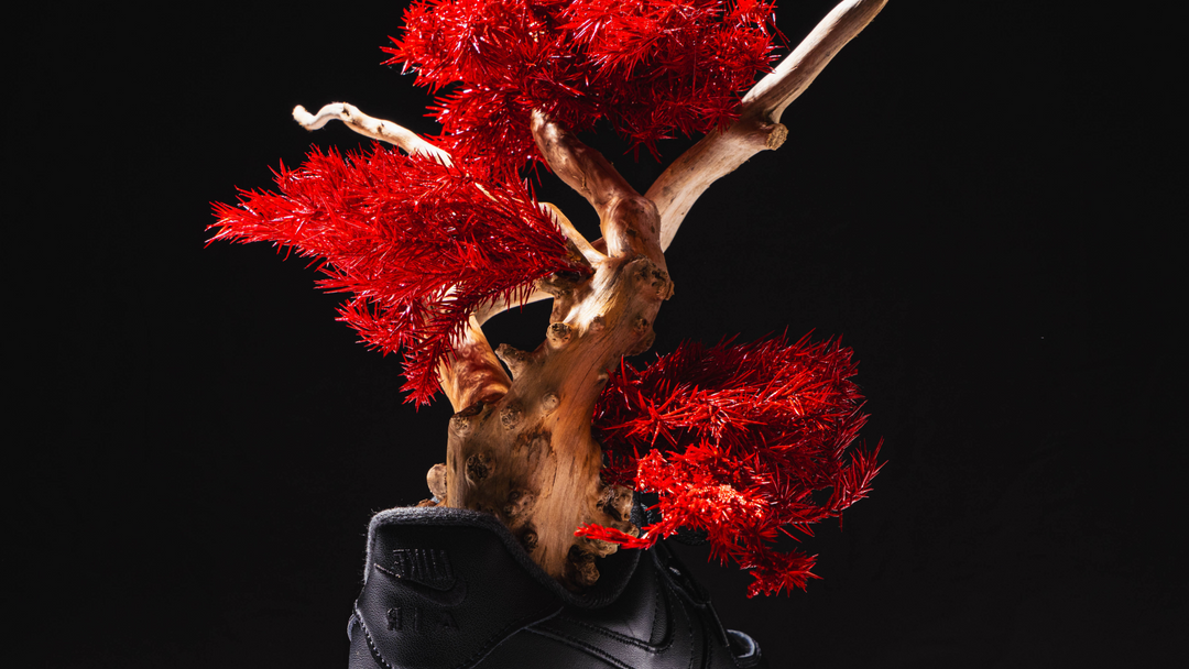 【深紅】Japanese Bonsai Art  – Supreme×Nike Air Force1【黒】