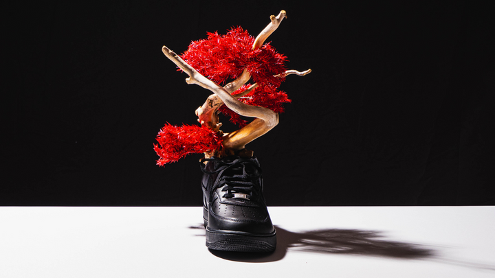 【深紅】Japanese Bonsai Art  – Supreme×Nike Air Force1【黒】